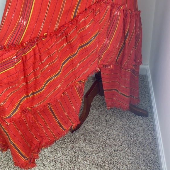Free People Better Days Red Combo Maxi Dress Small - Picture 7 of 14